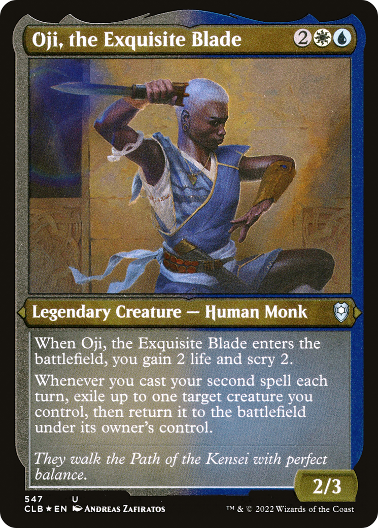 Oji, the Exquisite Blade (Foil Etched) (CLB-547) - Commander Legends: Battle for Baldur's Gate Foil | Grognard Games