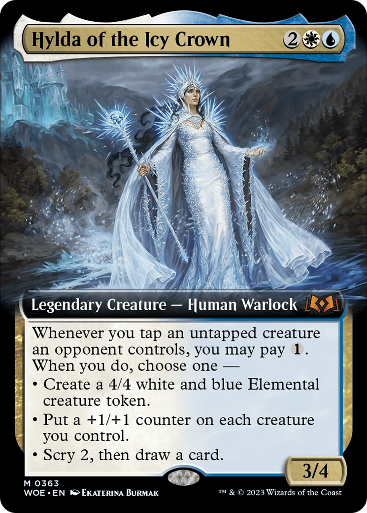 Hylda of the Icy Crown (WOE-363) - Wilds of Eldraine: (Extended Art) | Grognard Games