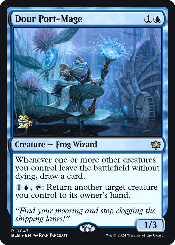 Dour Port-Mage [Bloomburrow Prerelease Promos] | Grognard Games