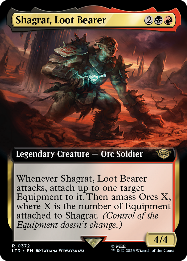Shagrat, Loot Bearer (LTR-372) - The Lord of the Rings: Tales of Middle-earth: (Extended Art) Foil | Grognard Games