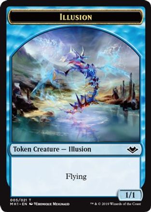 Illusion // Emblem - Wrenn and Six Double-Sided Token (MH1-5 // 21) - Modern Horizons | Grognard Games
