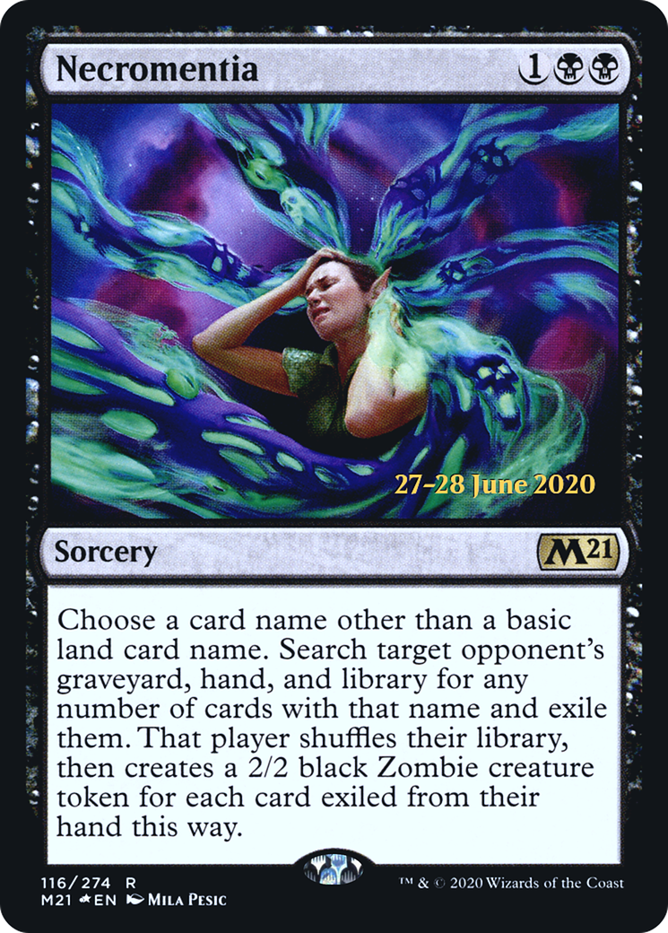 Necromentia  [Core Set 2021 Prerelease Promos] | Grognard Games