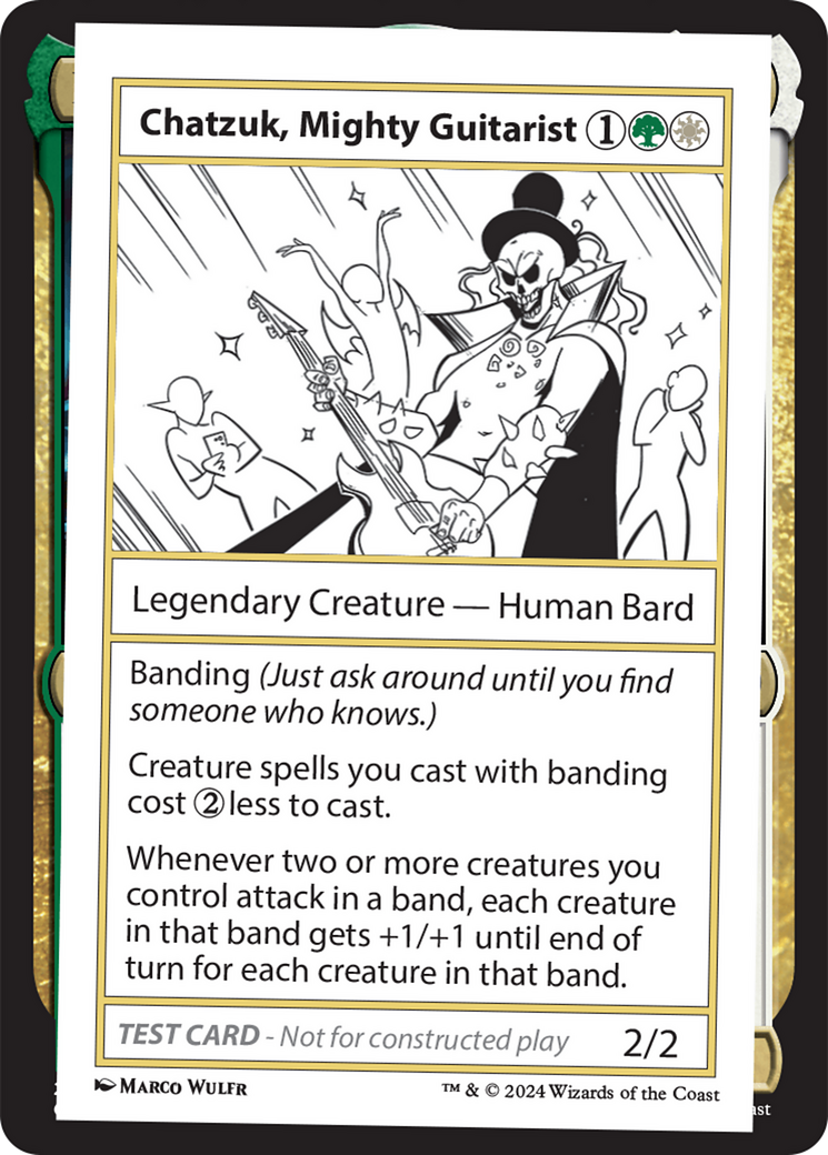 Chatzuk, Mighty Guitarist [Mystery Booster 2 Playtest Cards] | Grognard Games