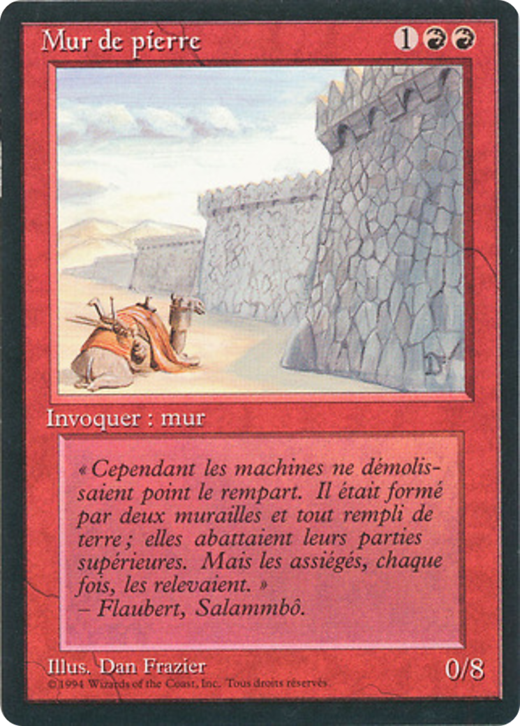 Wall of Stone [Foreign Black Border] | Grognard Games