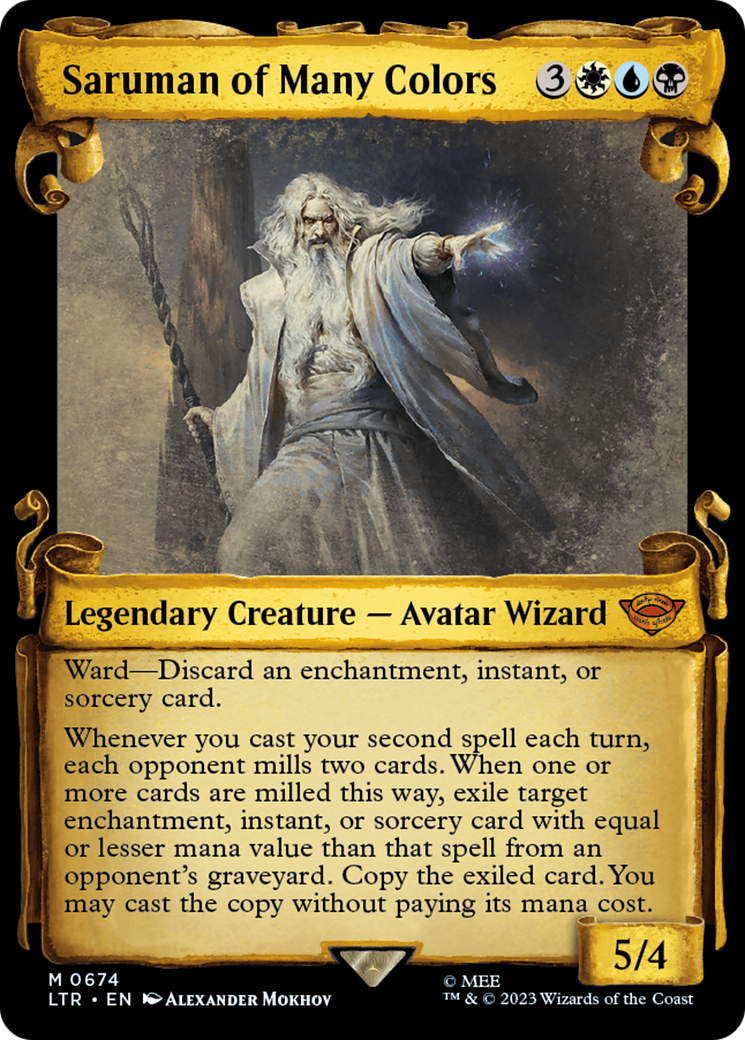 Saruman of Many Colors (LTR-674) - The Lord of the Rings: Tales of Middle-earth: (Showcase) | Grognard Games