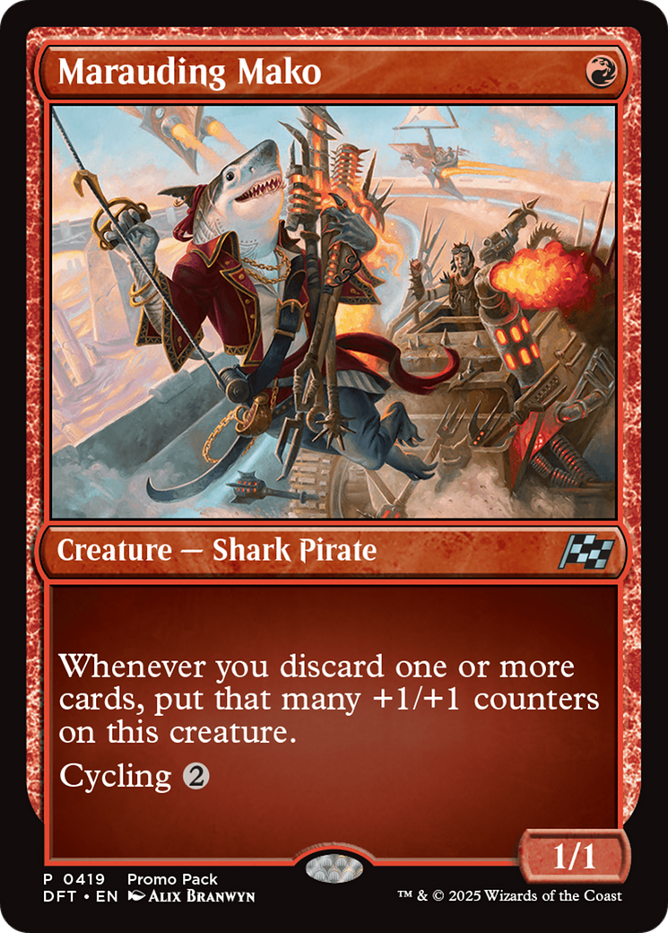 Marauding Mako (Promo Pack) [Aetherdrift Promos] | Grognard Games