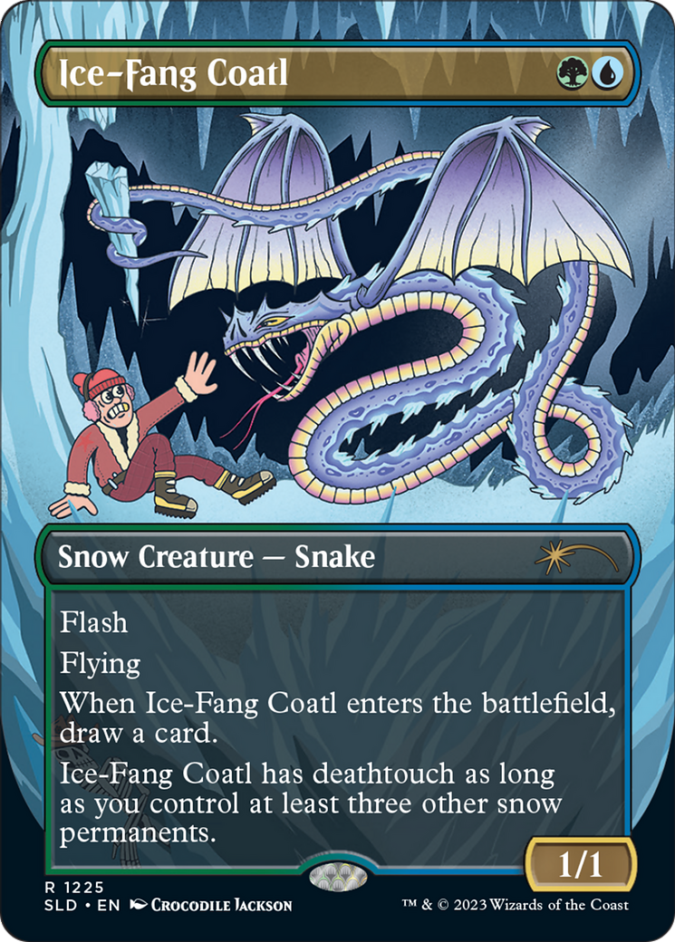 Ice-Fang Coatl (Borderless) [Secret Lair Drop Series] | Grognard Games