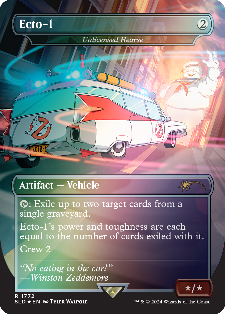 Ecto-1 - Unlicensed Hearse (Rainbow Foil) [Secret Lair Drop Series] | Grognard Games
