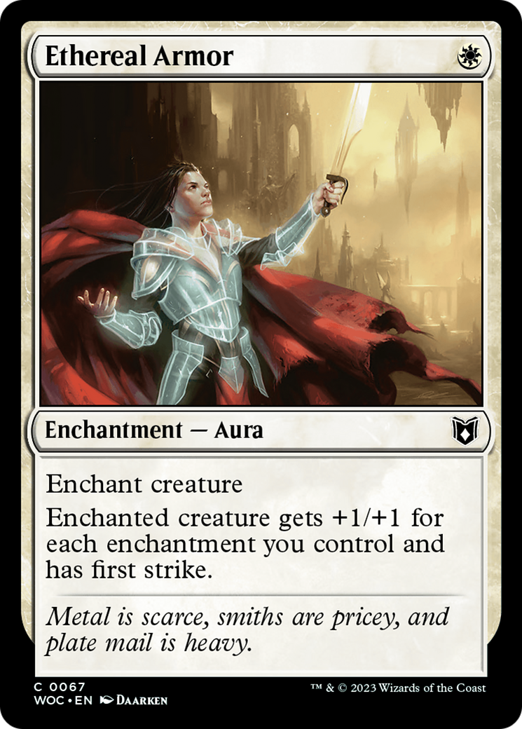 Ethereal Armor [Wilds of Eldraine Commander] | Grognard Games