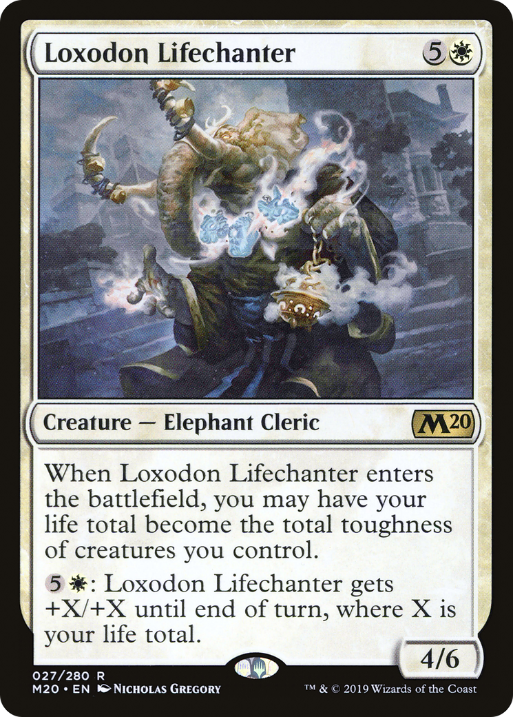 Loxodon Lifechanter [Core Set 2020] | Grognard Games