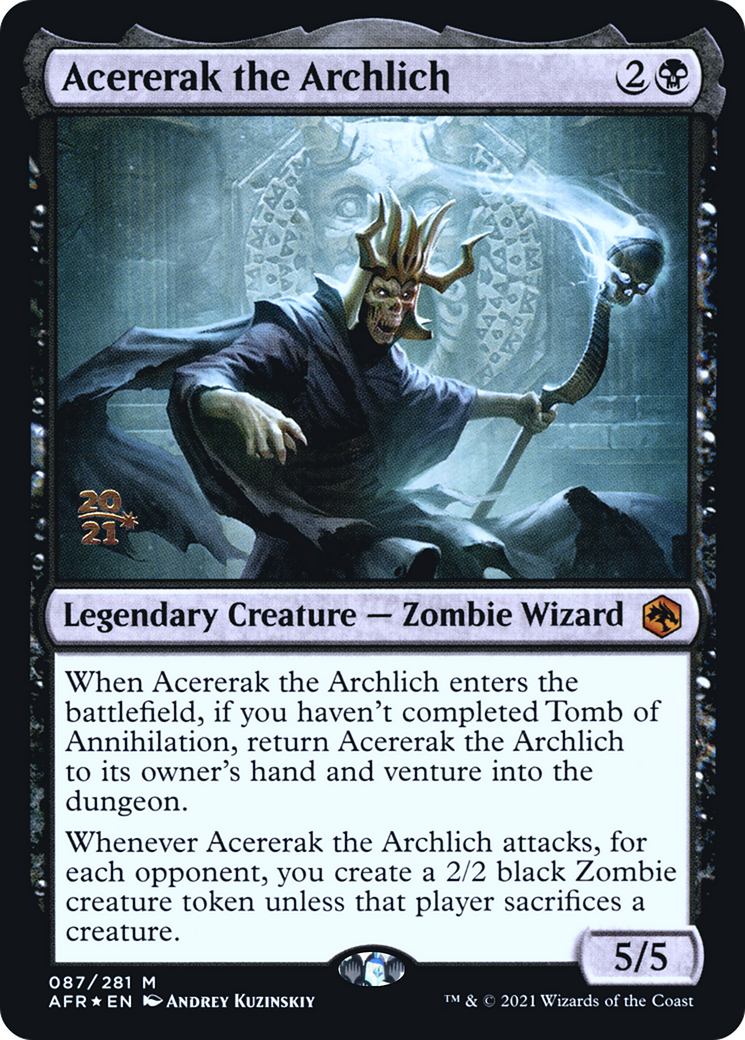Acererak the Archlich [Dungeons & Dragons: Adventures in the Forgotten Realms Prerelease Promos] | Grognard Games