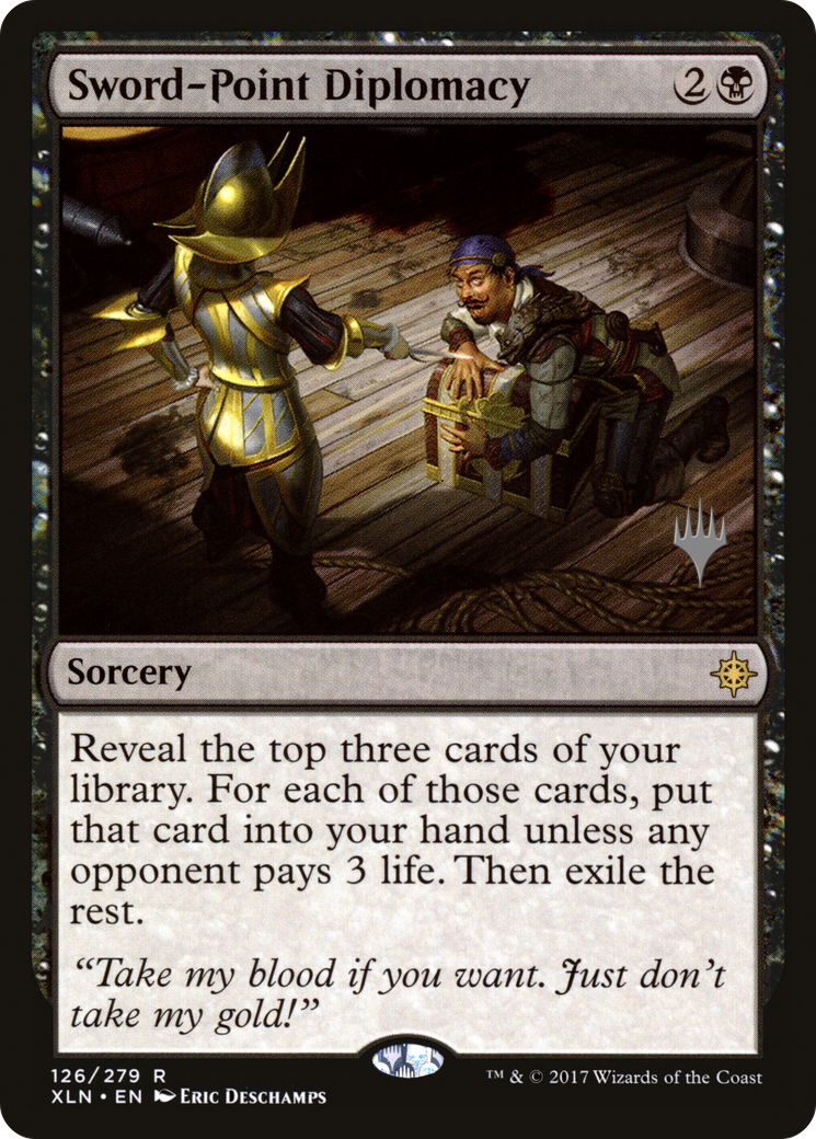 Sword-Point Diplomacy (Promo Pack) [Ixalan Promos] | Grognard Games