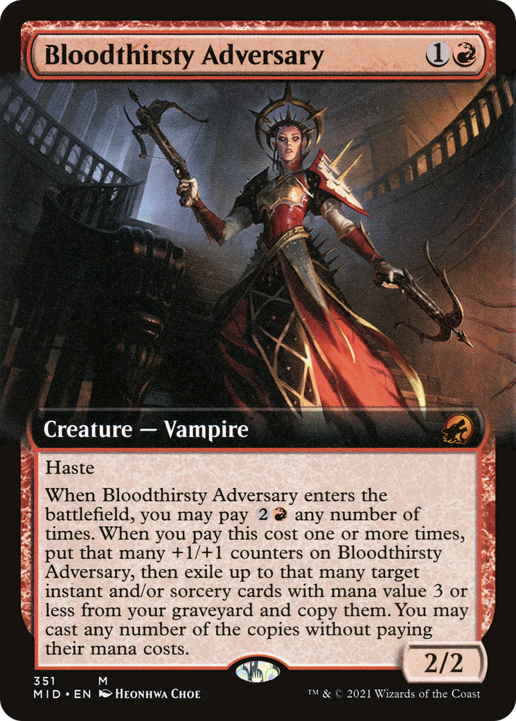 Bloodthirsty Adversary (Extended) [Innistrad: Midnight Hunt] | Grognard Games