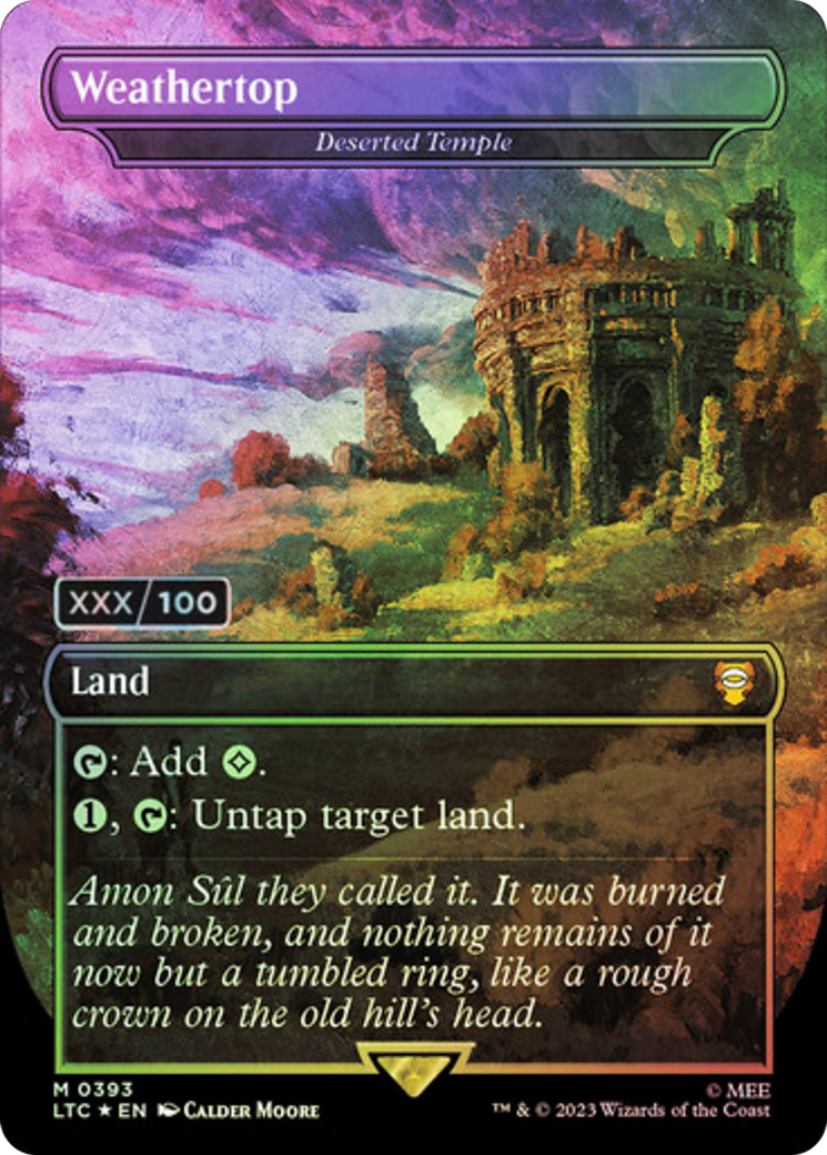 Weathertop - Deserted Temple (Serialized) [The Lord of the Rings: Tales of Middle-Earth Commander] | Grognard Games