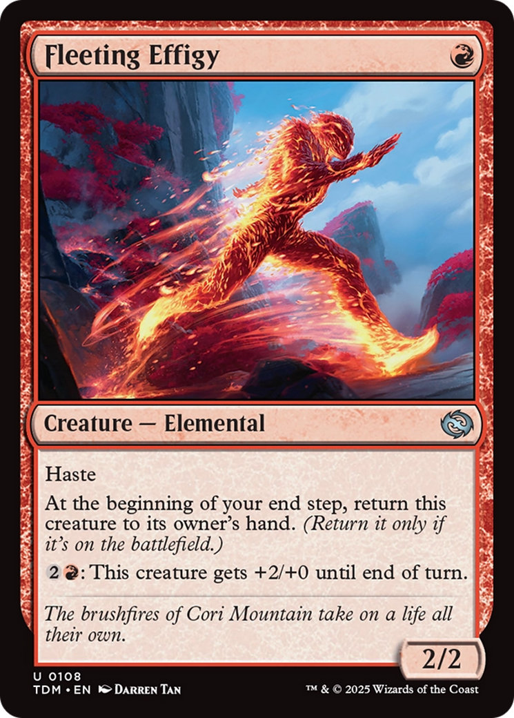 Fleeting Effigy [Tarkir: Dragonstorm] | Grognard Games