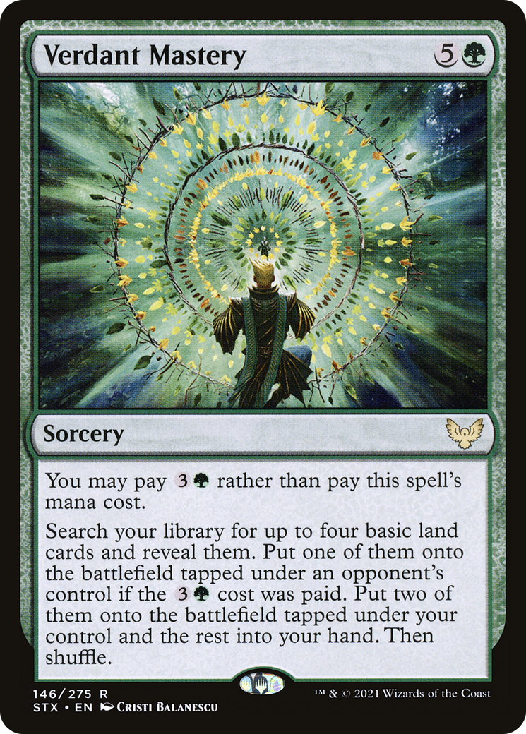 Verdant Mastery [Strixhaven: School of Mages] | Grognard Games