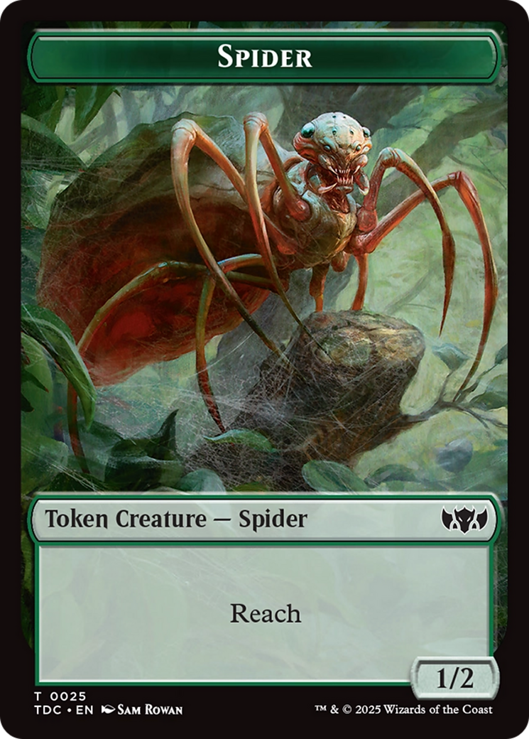 Spider // Bird Double-Sided Token [Tarkir: Dragonstorm Commander Tokens] | Grognard Games