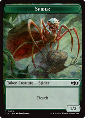 Wall // Spider Double-Sided Token [Tarkir: Dragonstorm Commander Tokens] | Grognard Games