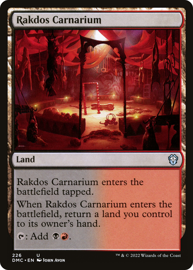 Rakdos Carnarium [Dominaria United Commander] | Grognard Games