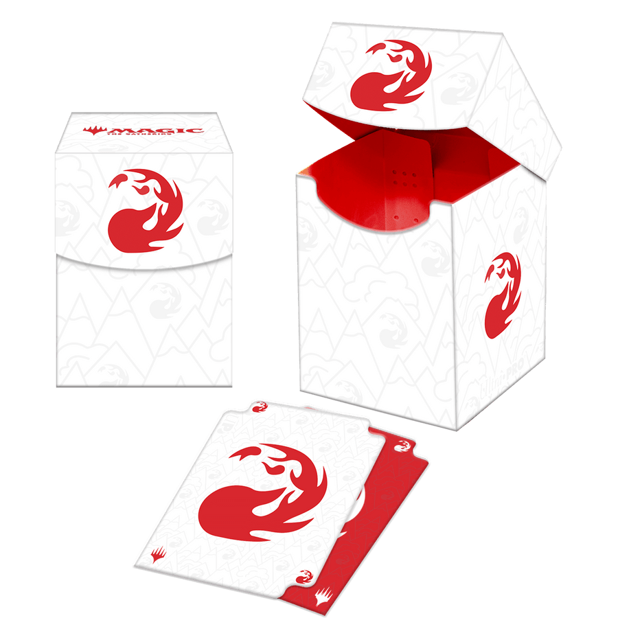 Ultra Pro Mana 8 - 100+ Deck Box - Mountain for Magic: The Gathering | Grognard Games