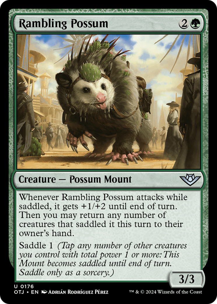 Rambling Possum (OTJ-176) - Outlaws of Thunder Junction Foil | Grognard Games