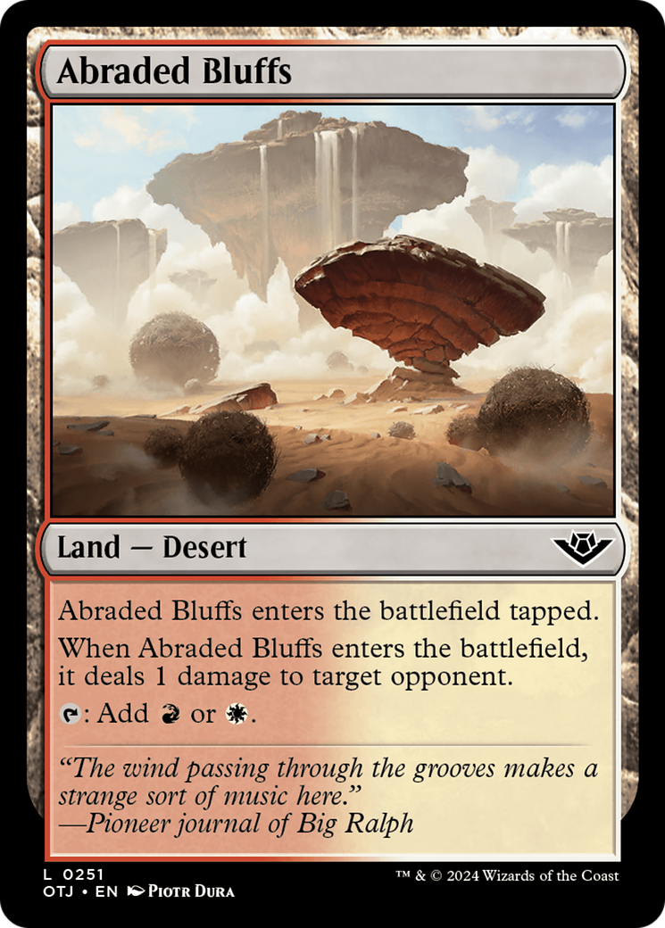 Abraded Bluffs (OTJ-251) - Outlaws of Thunder Junction Foil | Grognard Games