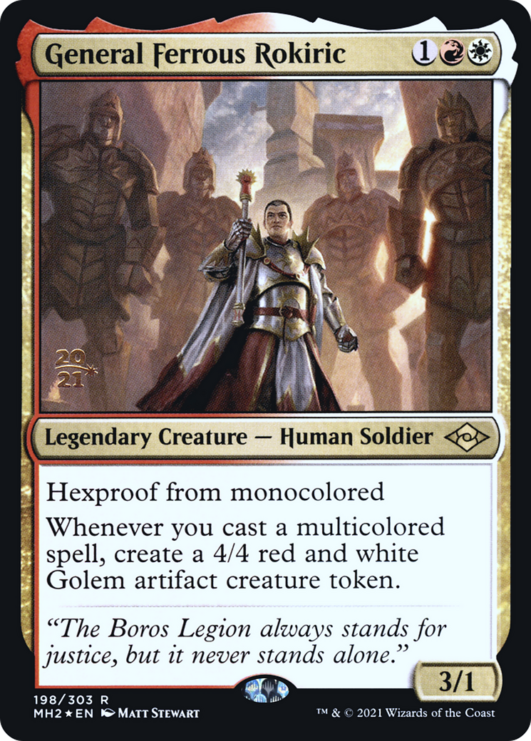 General Ferrous Rokiric [Modern Horizons 2 Prerelease Promos] | Grognard Games