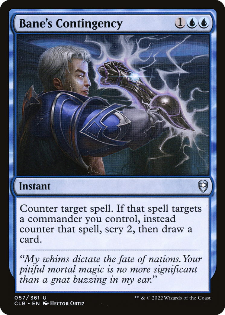 Bane's Contingency [Commander Legends: Battle for Baldur's Gate] | Grognard Games