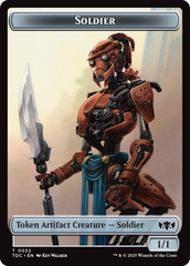 Solider (0032) // Copy Double-Sided Token [Tarkir: Dragonstorm Commander Tokens] | Grognard Games