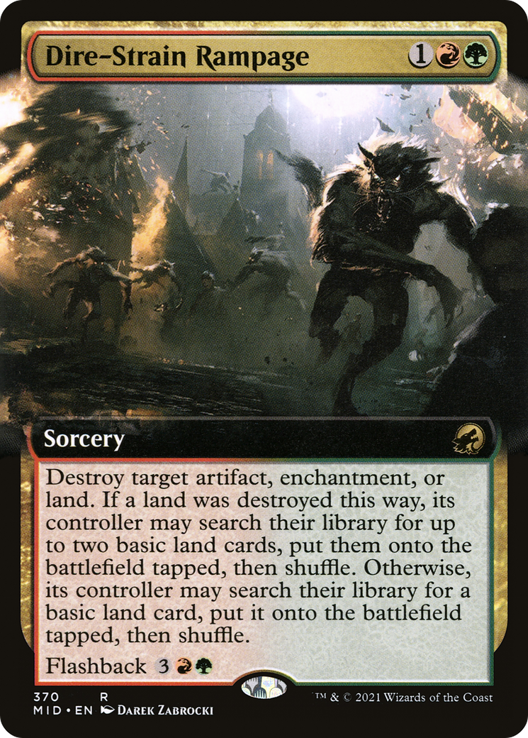 Dire-Strain Rampage (Extended) [Innistrad: Midnight Hunt] | Grognard Games