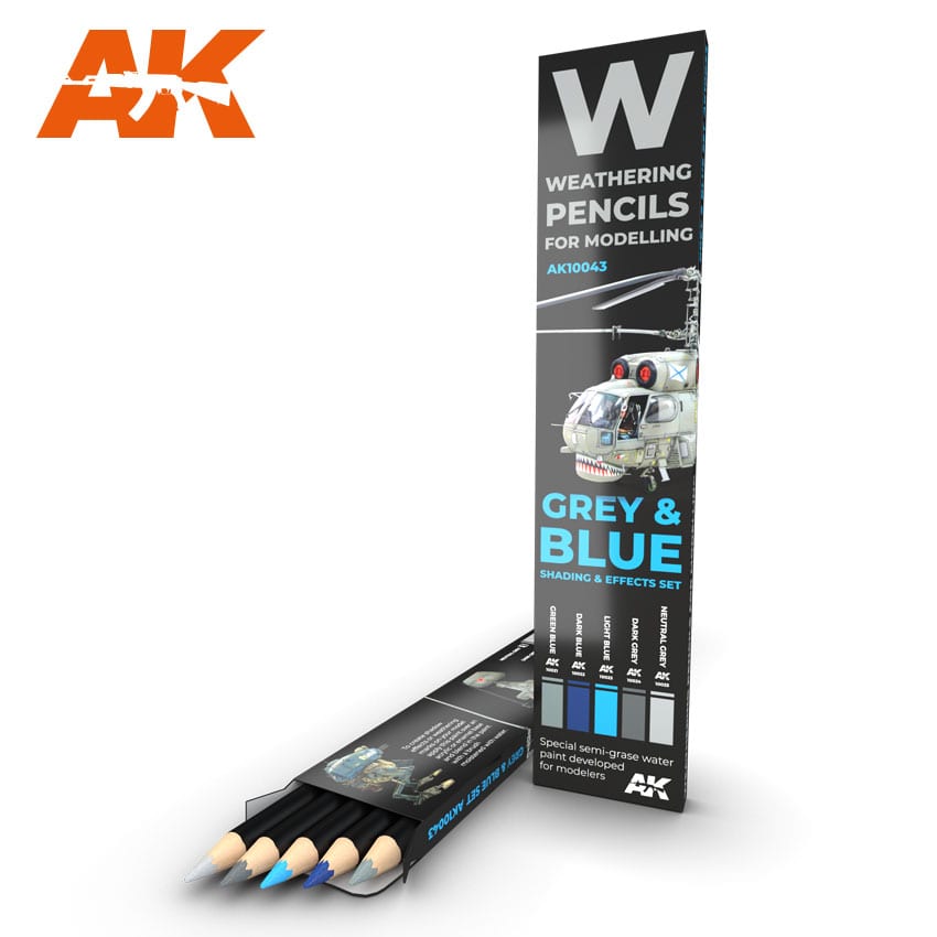 AK Interactive Weathering Pencil Set - Grey & Blue | Grognard Games