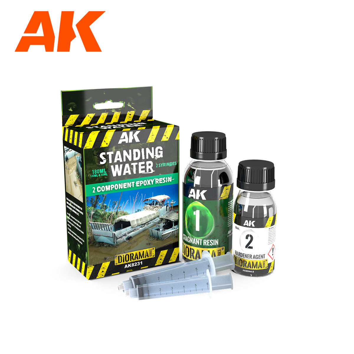 AK Interactive Resin Stagnant Water Components Epoxy Resin 180ml | Grognard Games