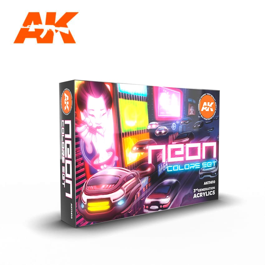 AK11610 AK Interactive 3G Neon Colors Set | Grognard Games