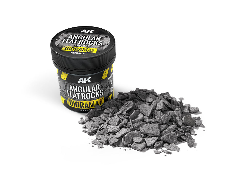 AK Interactive 8303 Angular Flat Rocks 100ml | Grognard Games