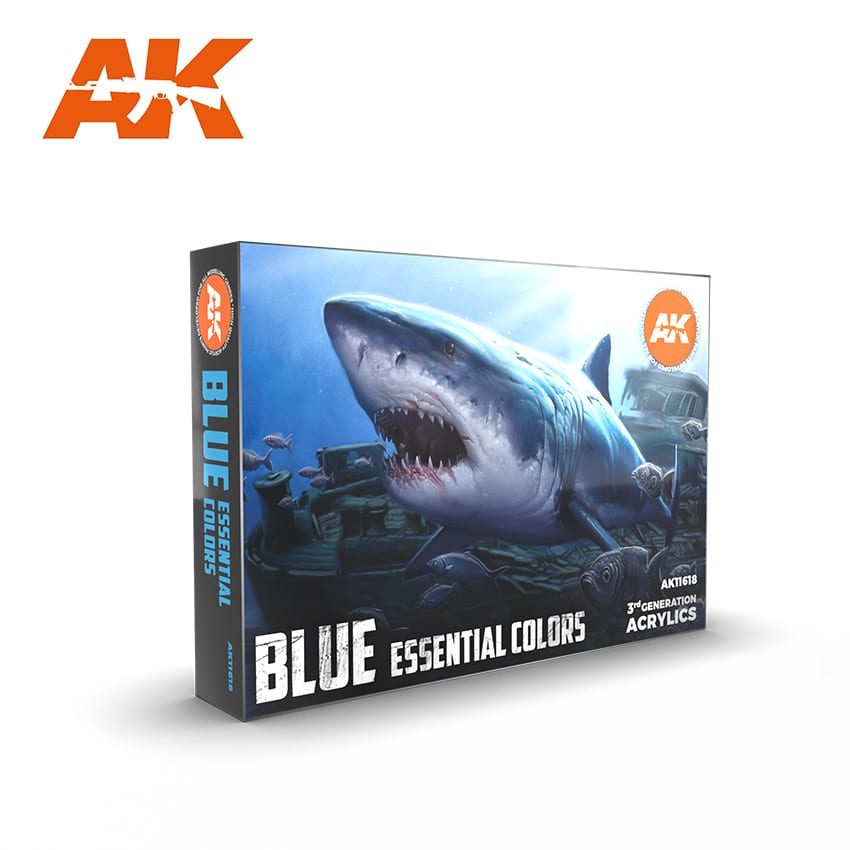 AK11618 AK Interactive 3G Essential Colours - Blue Set | Grognard Games