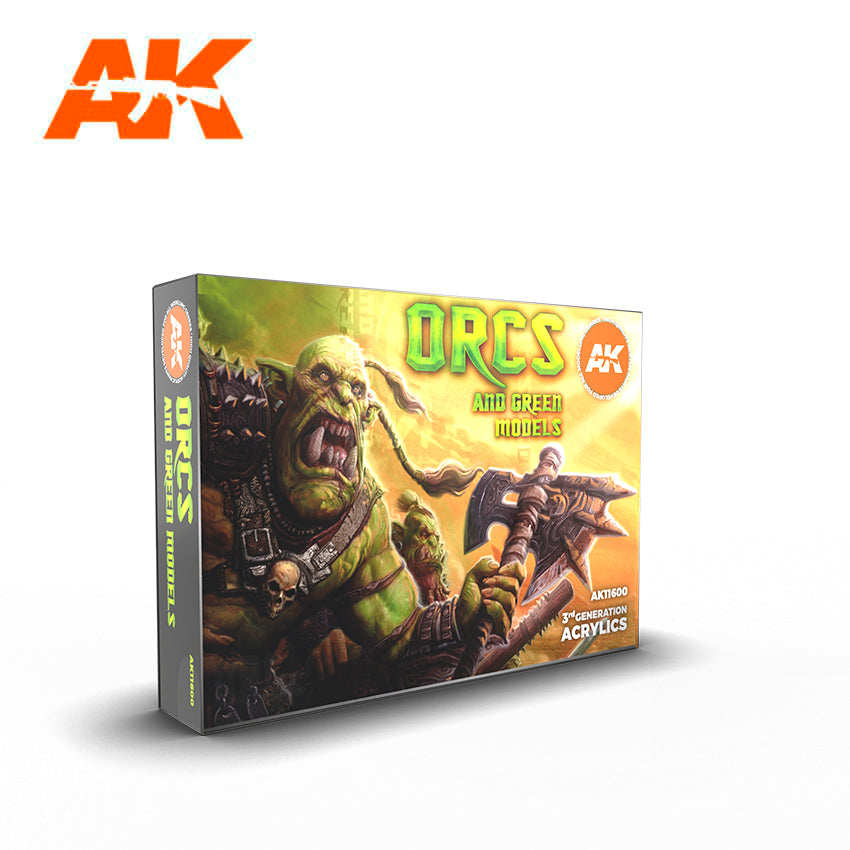 AK11600 AK Interactive 3G Orcs And Green Creatures Set | Grognard Games