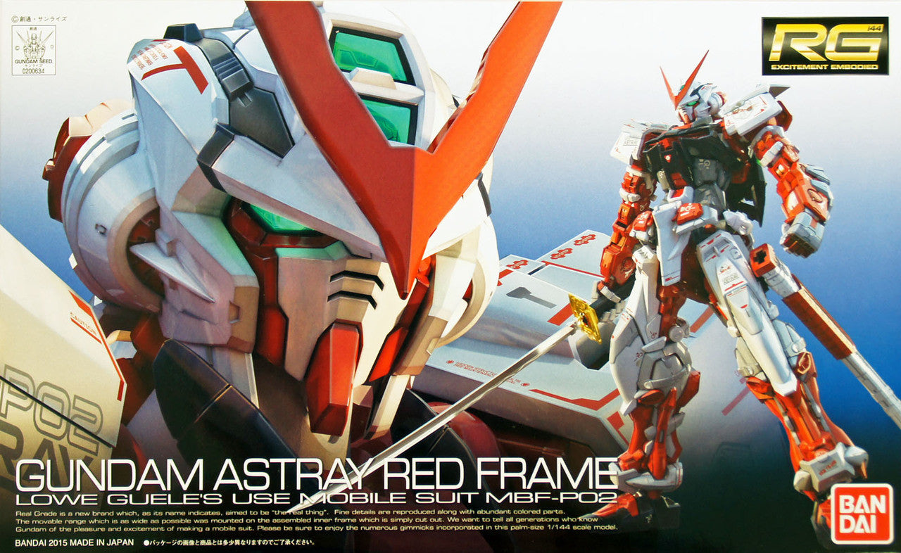 Bandai RG #19 1/144 MBF-P02 Gundam Astray Red Frame 'Gundam SEED Astray' | Grognard Games