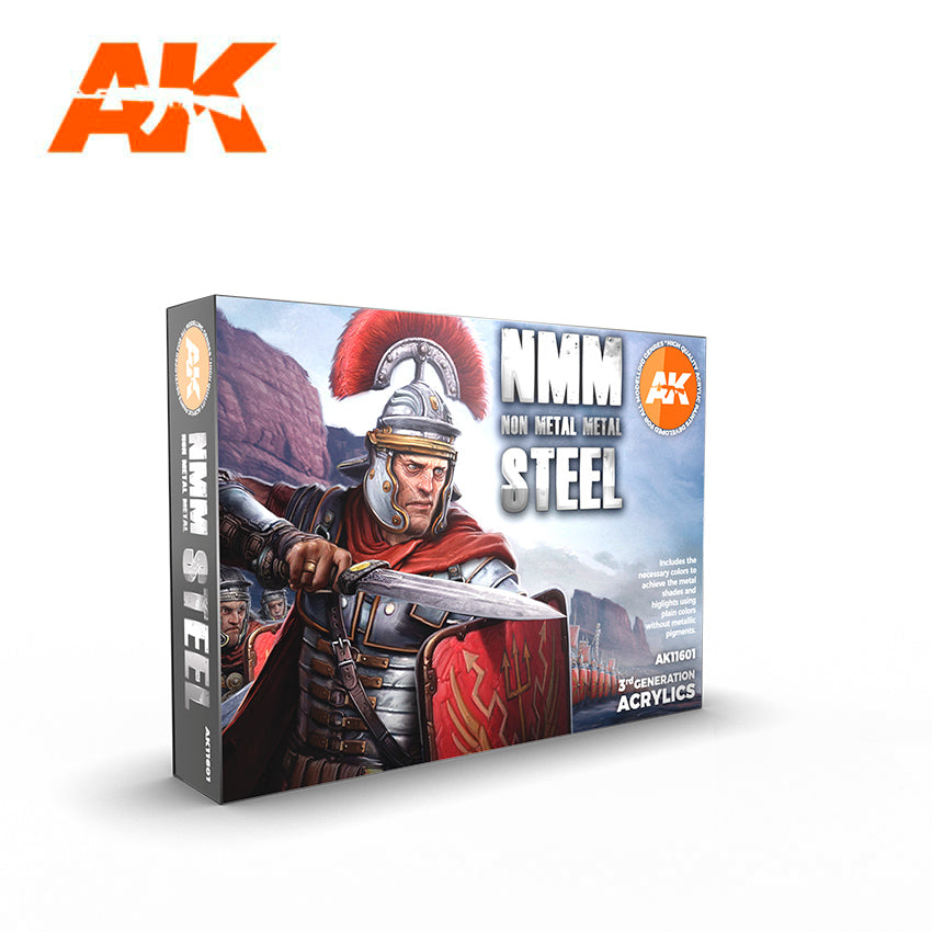 AK11601 AK Interactive 3G Non Metallic Metal - Steel Set | Grognard Games