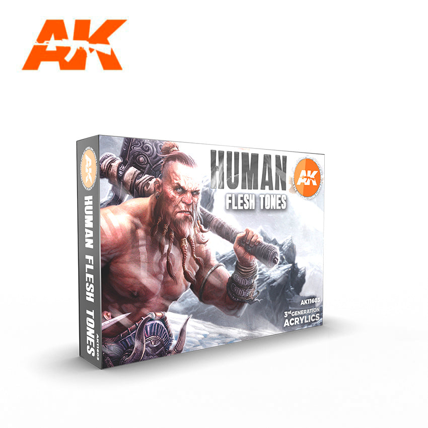 AK11603 AK Interactive 3G Human Flesh Tones Set | Grognard Games