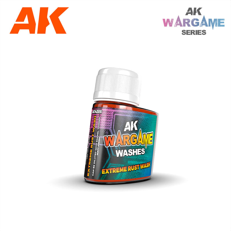 AK 14205 AK Interactive Wargame Washes Extreme Rust Wash 35ml | Grognard Games