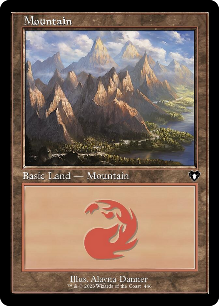 Mountain (446) (Retro) [Commander Masters] | Grognard Games