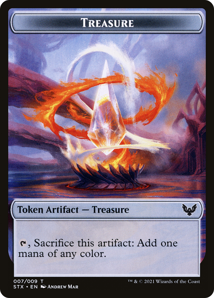 Treasure Token [Strixhaven: School of Mages Tokens] | Grognard Games