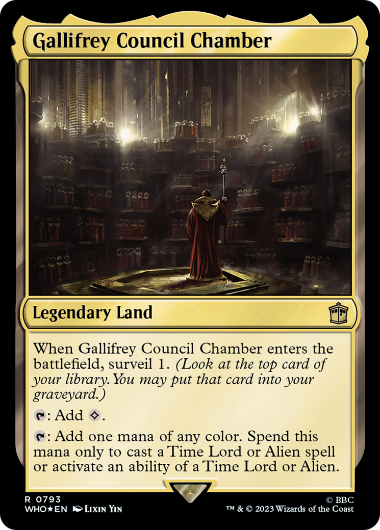 Gallifrey Council Chamber (Surge Foil) [Doctor Who] | Grognard Games