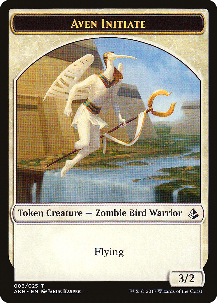Aven Initiate (AKH-003) - Amonkhet Tokens Foil | Grognard Games