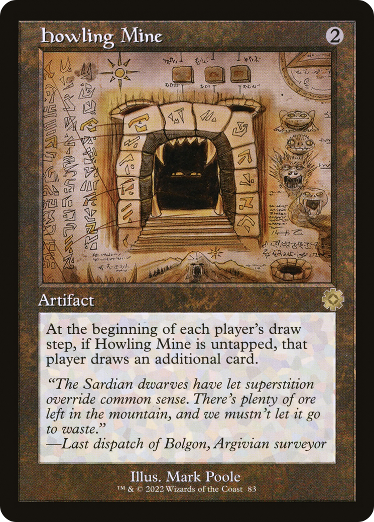 Howling Mine (Retro Schematic) [The Brothers' War Retro Artifacts] | Grognard Games