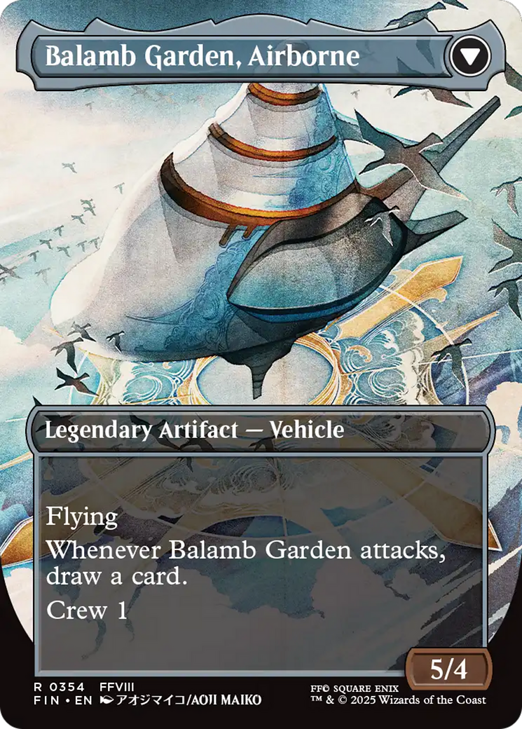 Balamb Garden, SeeD Academy // Balamb Garden, Airborne (FIN-354) - FINAL FANTASY (Borderless) Foil | Grognard Games
