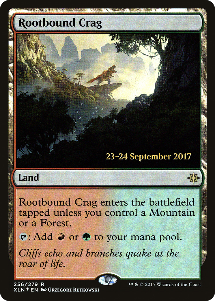 Rootbound Crag  [Ixalan Prerelease Promos] | Grognard Games