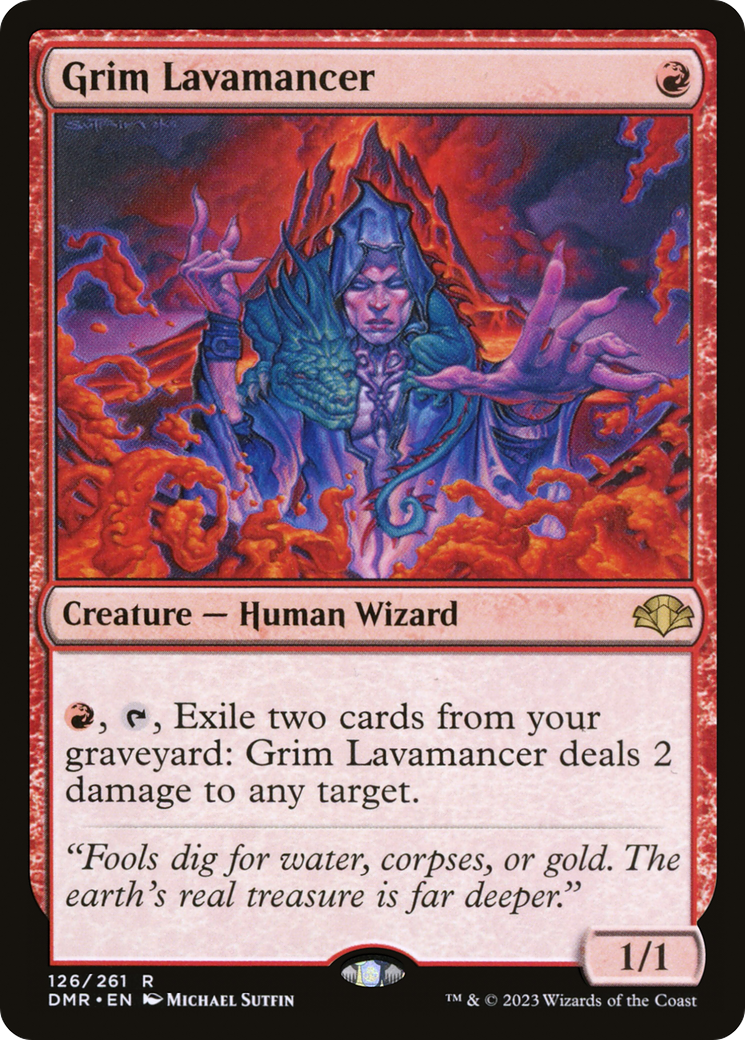 Grim Lavamancer [Dominaria Remastered] | Grognard Games