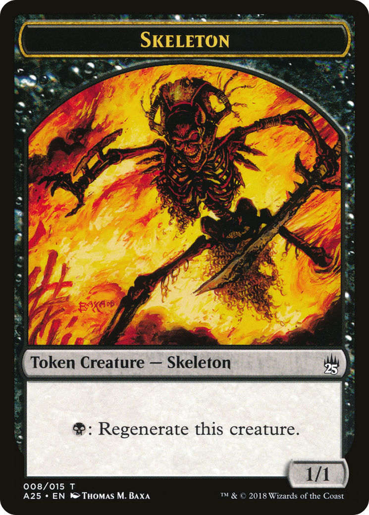 Skeleton (A25-008) - Masters 25 Tokens Foil | Grognard Games