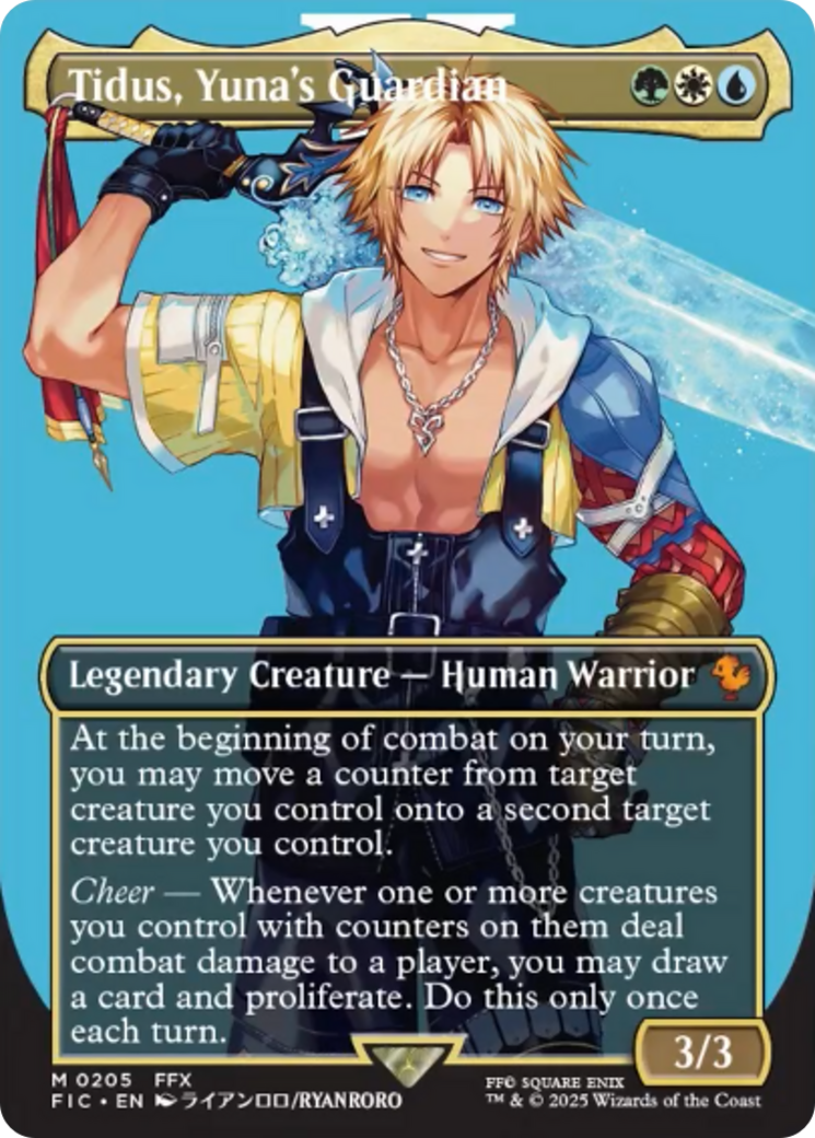 Tidus, Yuna's Guardian (Borderless) [FINAL FANTASY Commander] | Grognard Games